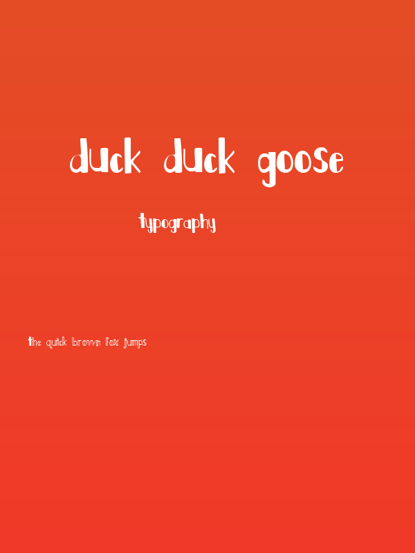 Duck Duck Goose Poster
