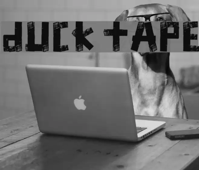 Duck Tape Font examples
