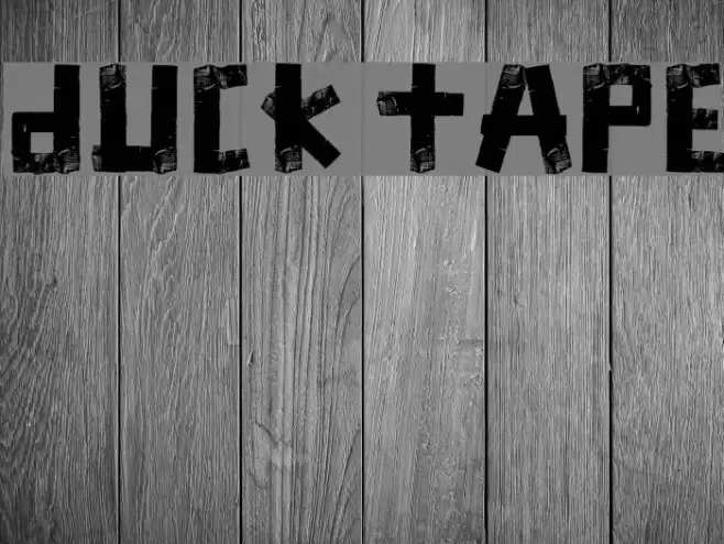 Duck Tape Font examples