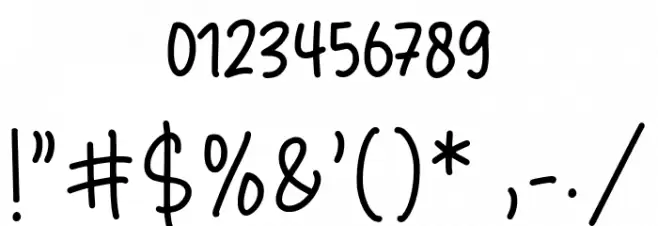 Duck & Tiger Font OTHER CHARS