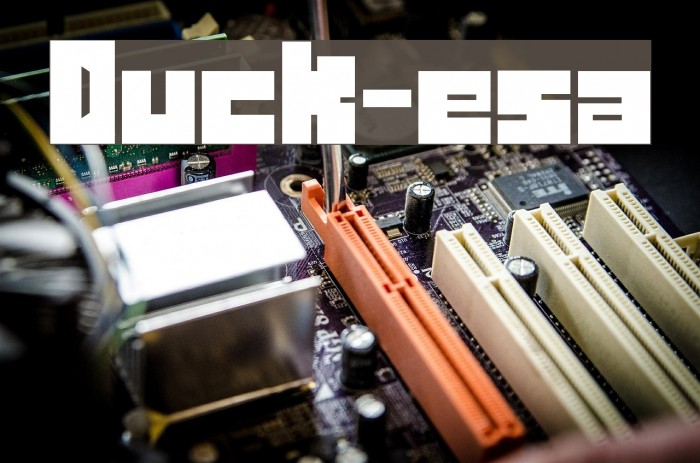 Duck-esa Font examples