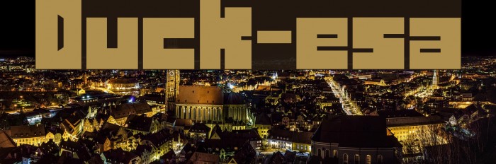 Duck-esa Font examples