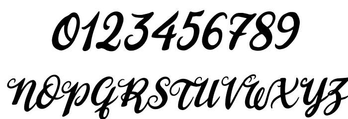 Duck in Shipah Italic Font OTHER CHARS
