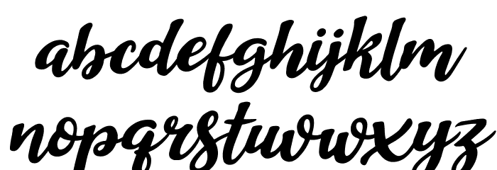 Duck in Shipah Italic Font LOWERCASE