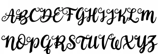 Duck in Shipah Schriftart Groß