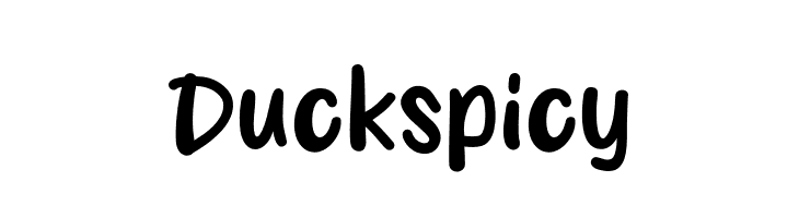 Duck spicy  フリーフォントのダウンロード
