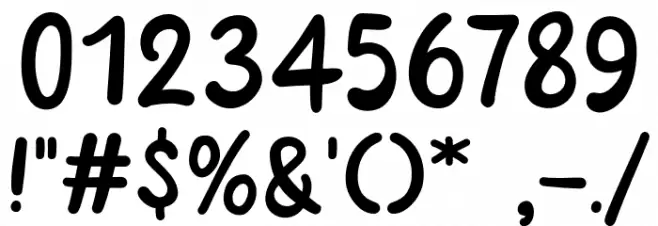 Duck spicy Font OTHER CHARS