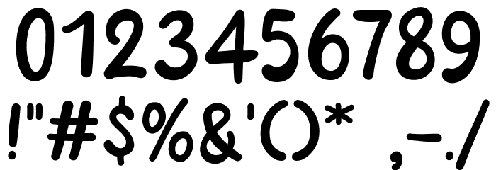Duck spicy Font OTHER CHARS
