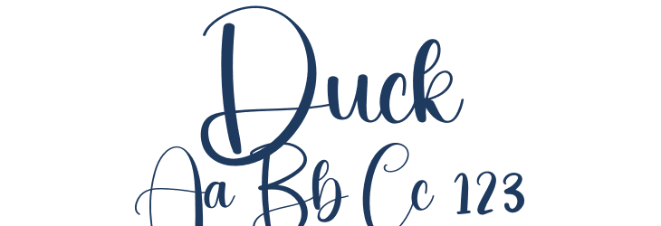 Duck Font Preview