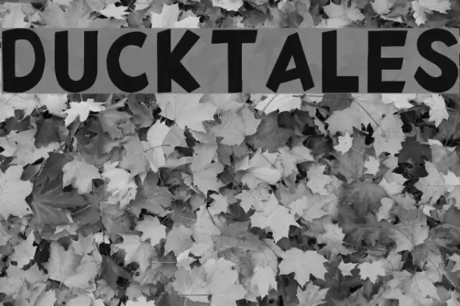 DuckTales Font examples