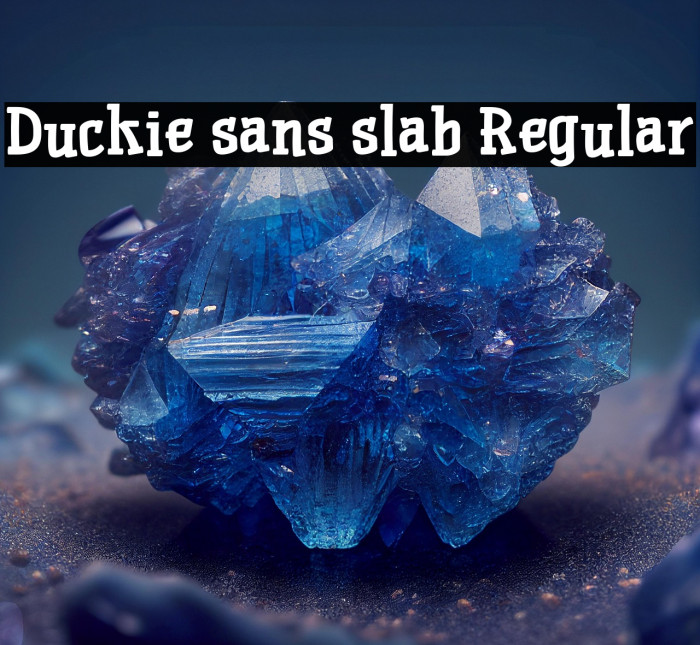 Duckie sans slab Regular Example 2
