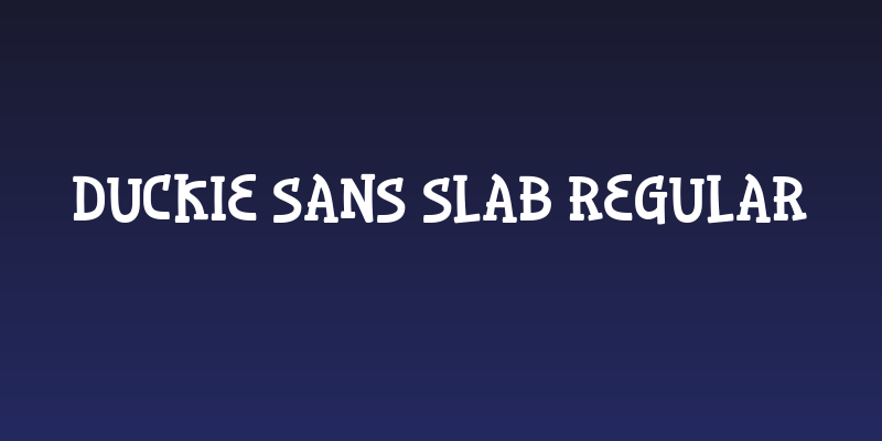 Duckie sans slab Regular Social Header