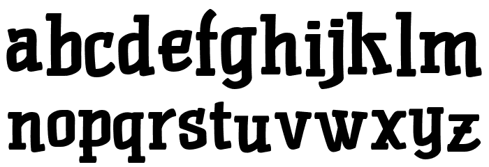 Duckie sans slab Regular Font LOWERCASE