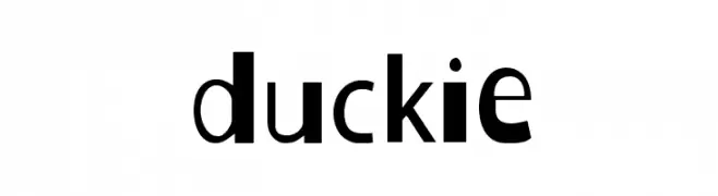 Duckie  フリーフォントのダウンロード