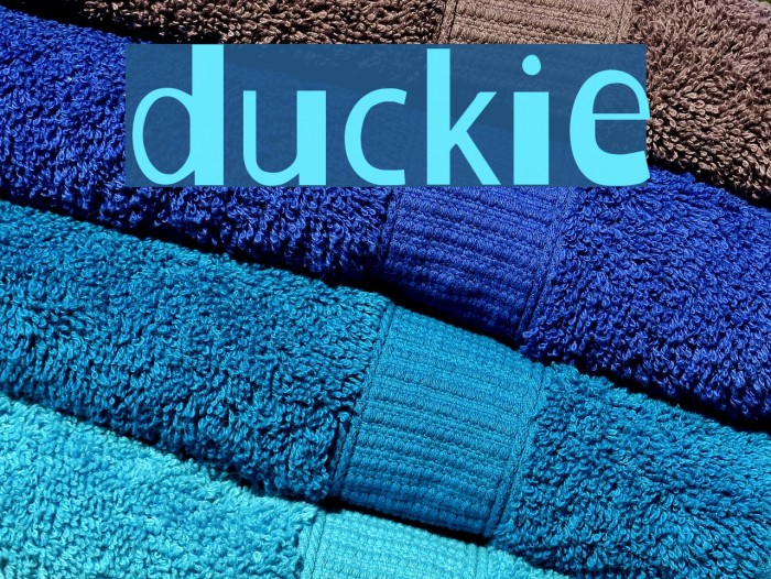 Duckie Font examples