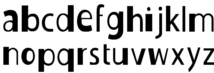 Duckie Font LOWERCASE