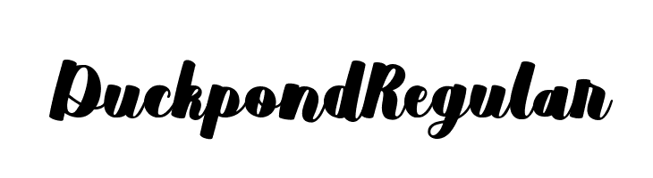 Duckpond Regular  font caratteri gratis