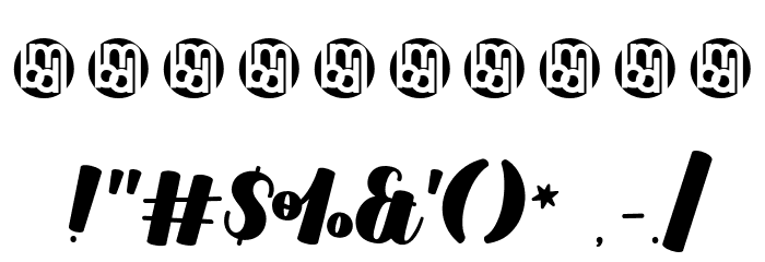 Duckpond Regular Font OTHER CHARS