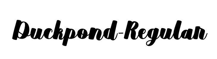 Duckpond-Regular  baixar fontes gratis