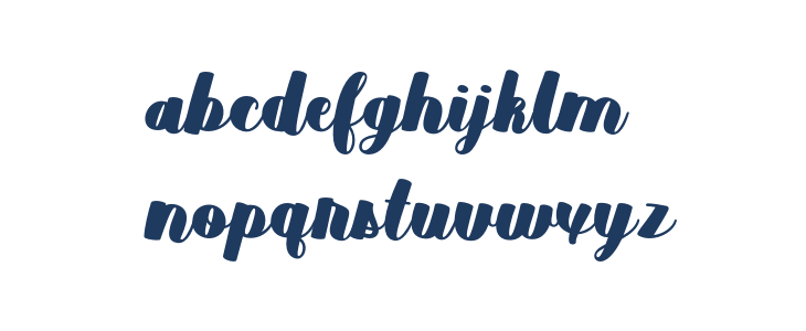 Duckpond-Regular Lowercase