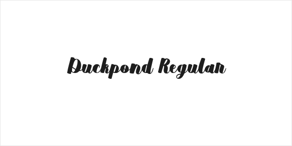 Duckpond Regular Logo