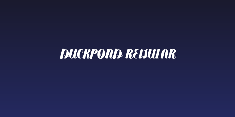 Duckpond Regular Social Header