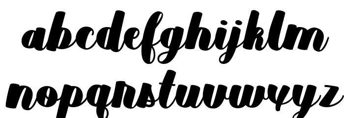 Duckpond Regular Font LOWERCASE