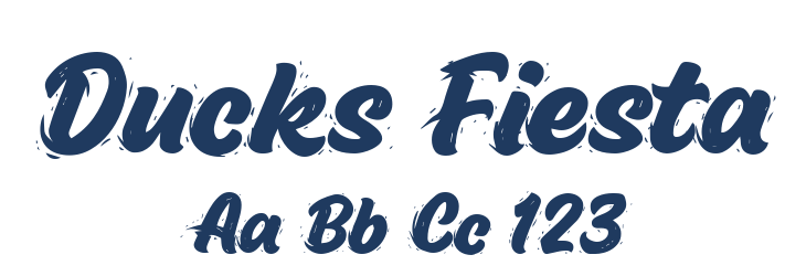Ducks Fiesta Font Preview