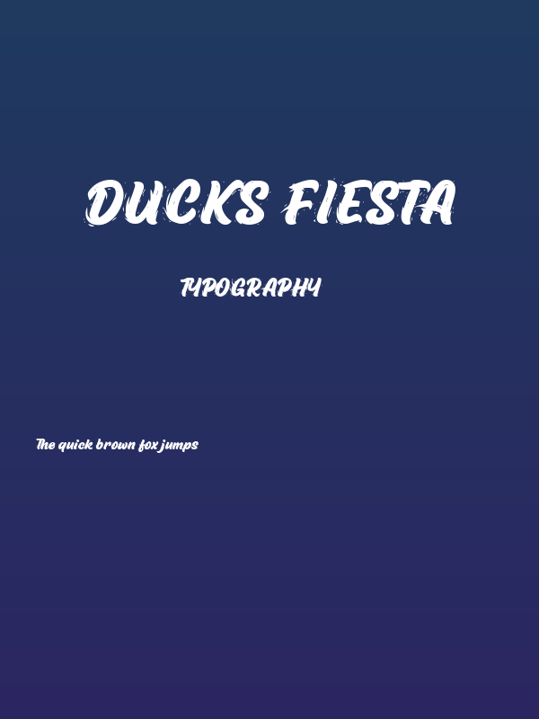 Ducks Fiesta Poster