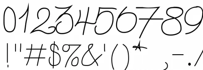 Ducky Font OTHER CHARS