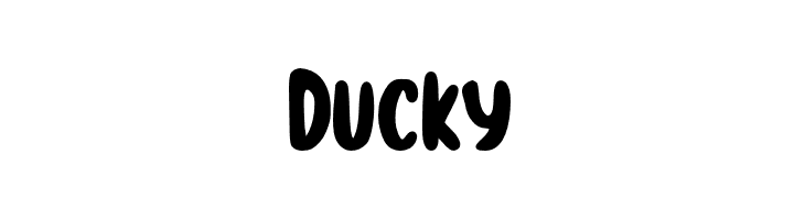 Ducky  Frei Schriftart Herunterladen
