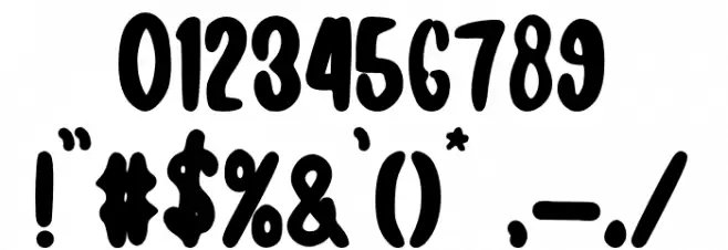 Ducky Font OTHER CHARS