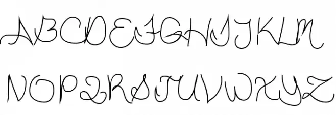 Ducky Schriftart Groß