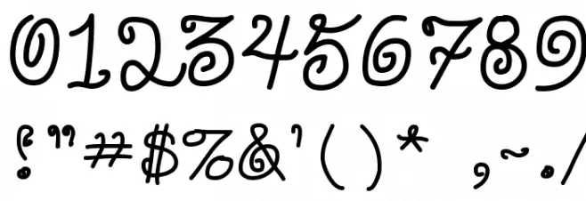 DuckyCowgrrrlLuvsRudyCowboy Font OTHER CHARS