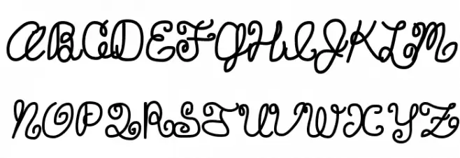 DuckyCowgrrrlLuvsRudyCowboy Schriftart Groß