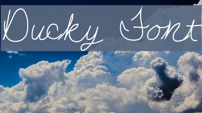 Ducky Font examples