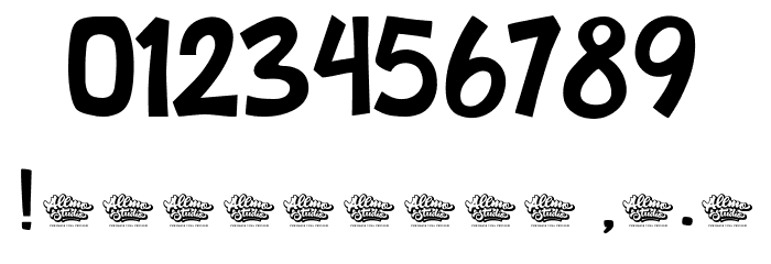 Duckymanly Demo Font OTHER CHARS