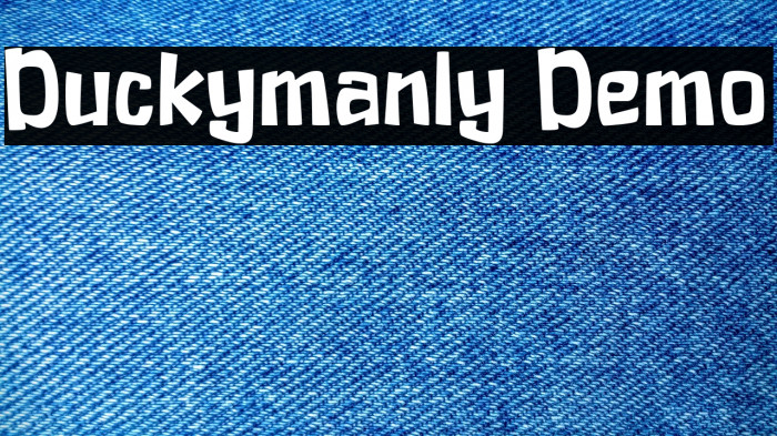 Duckymanly Demo Font examples