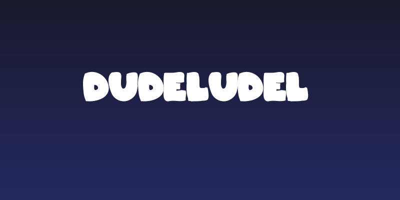 Dudeludel  Social Header