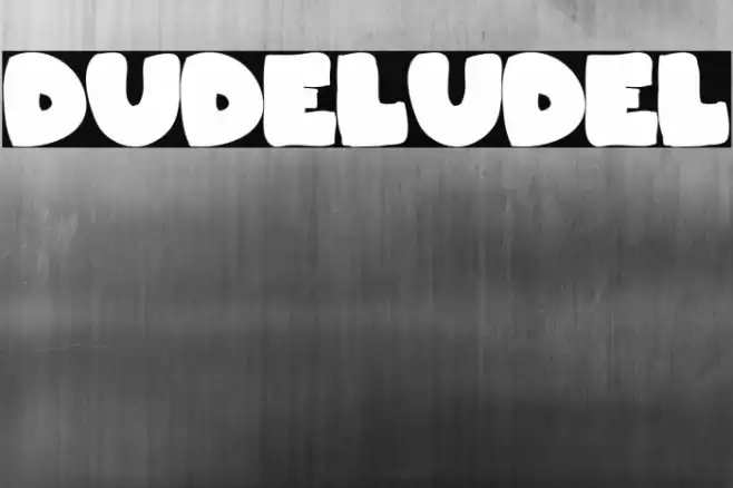 Dudeludel Font examples