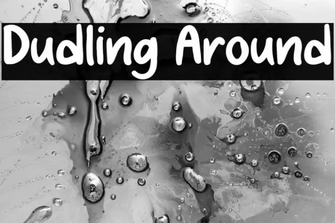 Dudling Around Caratteri examples