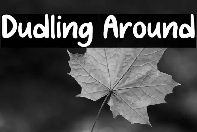 Dudling Around Caratteri examples