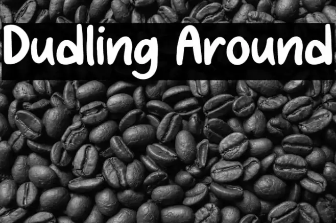 Dudling Around Caratteri examples