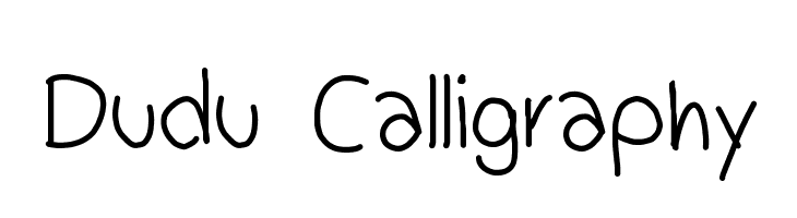 Dudu Calligraphy Font
