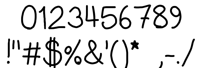 Dudu Calligraphy Font OTHER CHARS