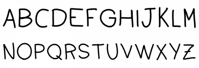 Dudu Calligraphy Schriftart Groß