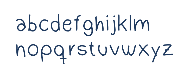 Dudu Calligraphy Lowercase