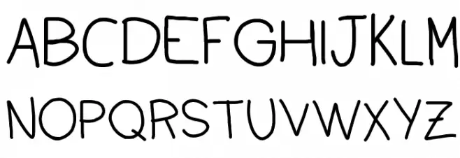 Dudu Calligraphy 字体 大写