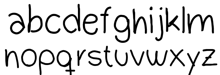 Dudu Calligraphy Font LOWERCASE