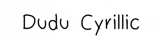 Dudu Cyrillic  Free Fonts Download